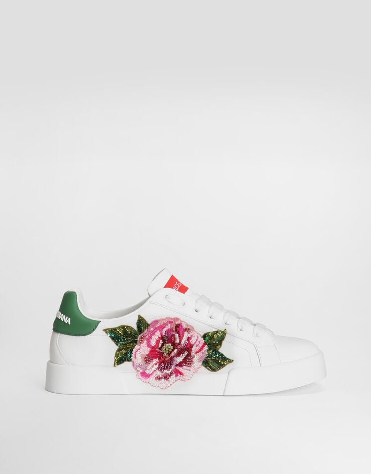 Dolce & Gabbana Zapatilla Portofino Light en piel de becerro