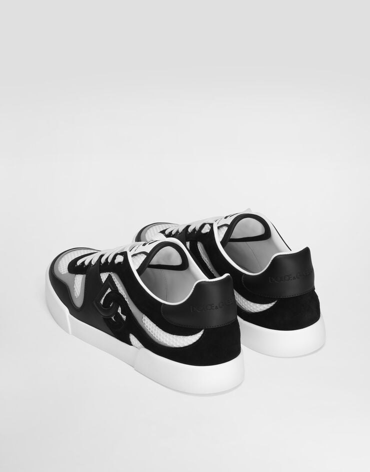 Dolce & Gabbana Zapatilla Strobel Portofino Light En Piel De Becerro