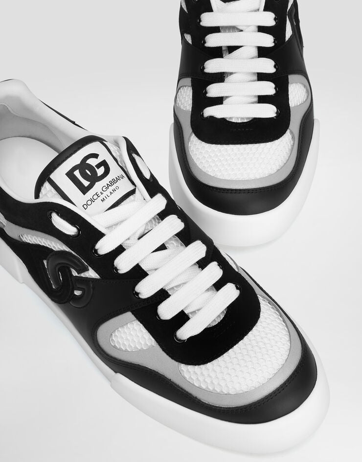 Dolce & Gabbana Zapatilla Strobel Portofino Light En Piel De Becerro