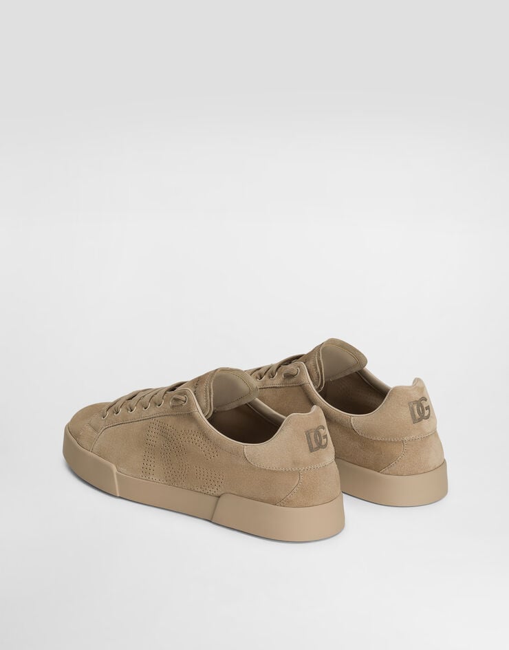 Dolce & Gabbana Zapatilla Strobel Portofino Light En Piel De Becerro