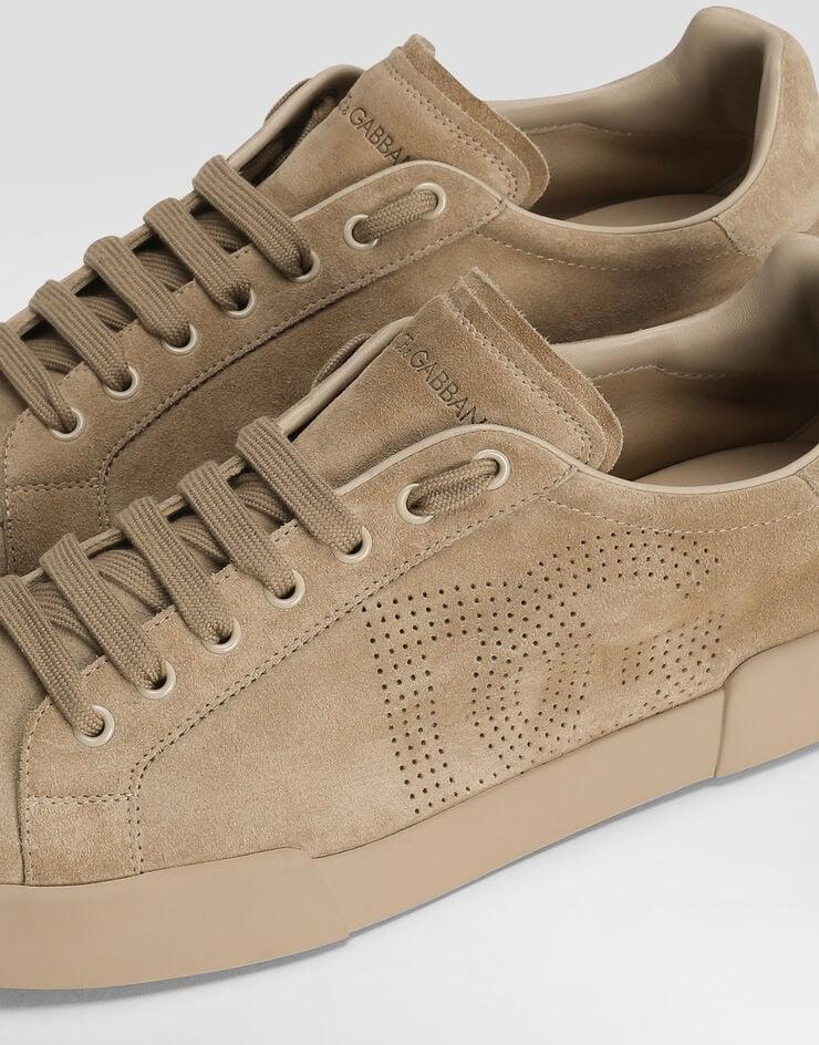 Dolce & Gabbana Zapatilla Strobel Portofino Light En Piel De Becerro