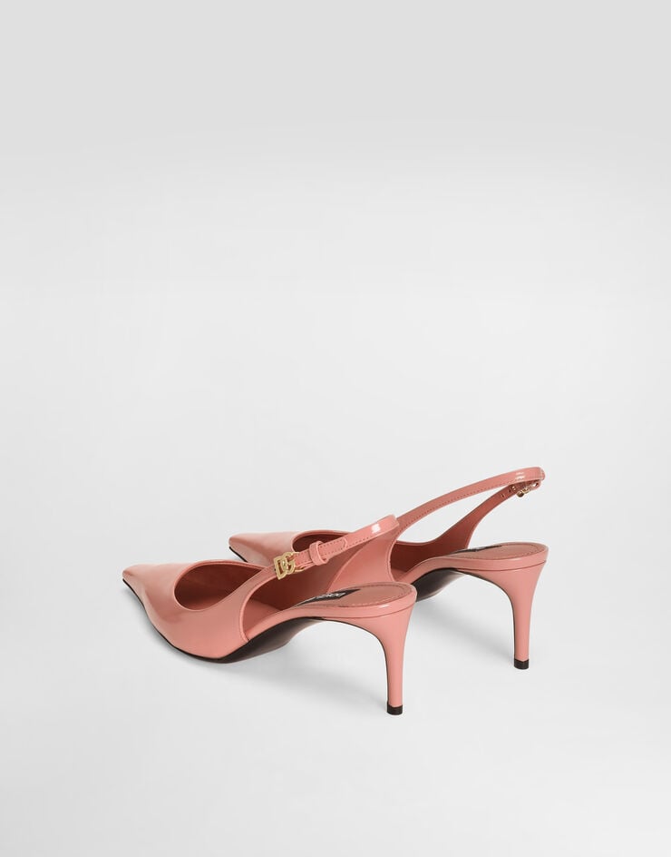 Dolce & Gabbana Zapato Destalonado En Piel De Becerro Brillante