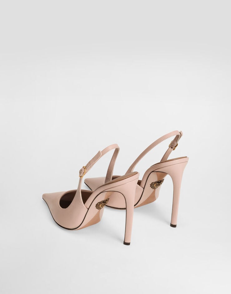 Dolce & Gabbana Zapato Destalonado En Piel De Cabritilla Brillante