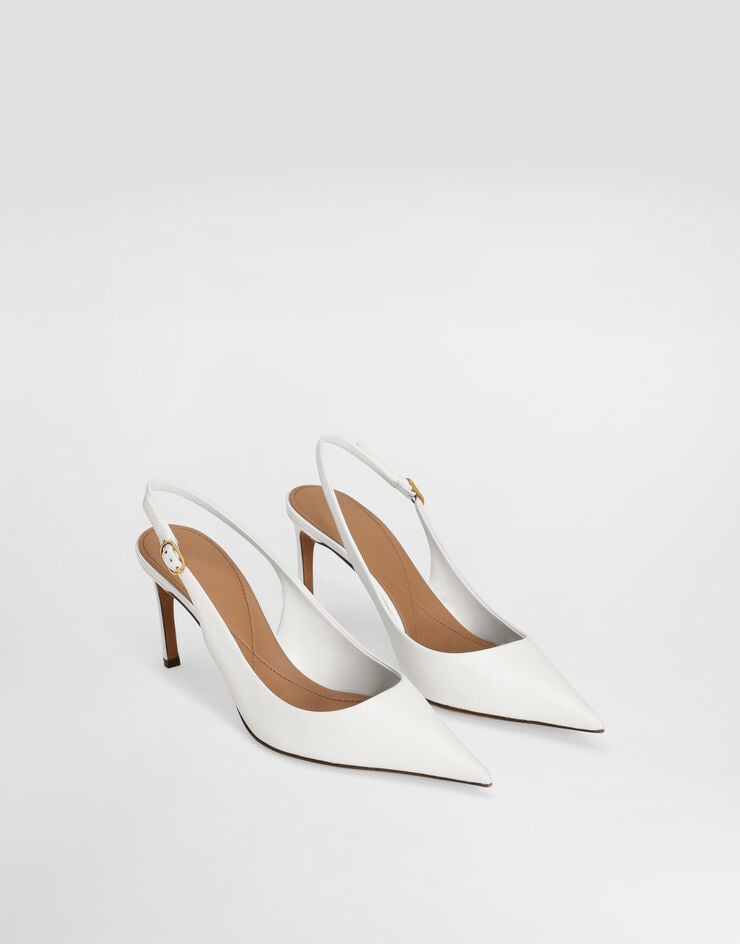 Dolce & Gabbana Zapato Destalonado En Piel De Cabritilla Brillante