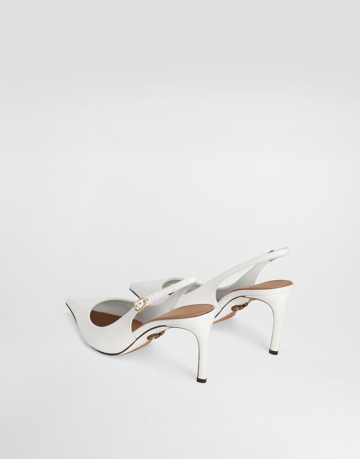 Dolce & Gabbana Zapato Destalonado En Piel De Cabritilla Brillante