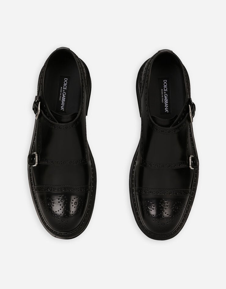 Dolce & Gabbana Zapato Monk En Piel De Becerro Cepillada