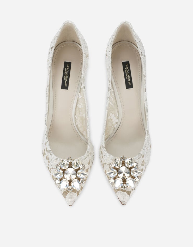 Dolce & Gabbana Zapatos Escotados De Encaje Taormina Con Cristales