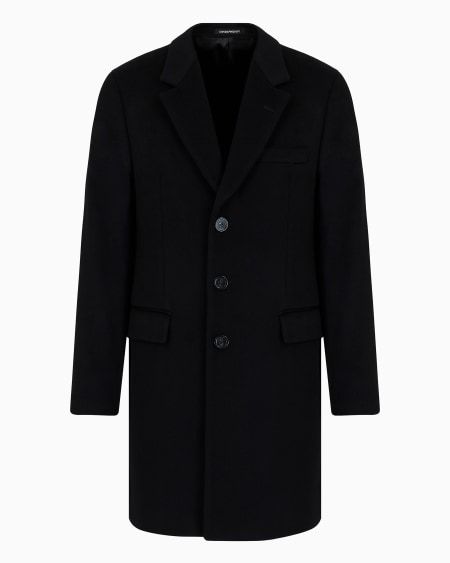 Armani Abrigo de castor de cachemir con solapas