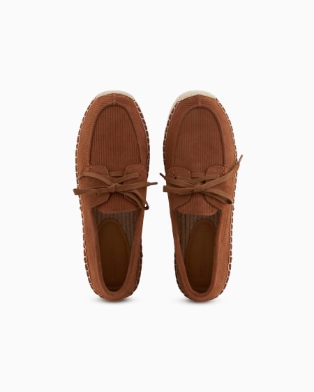 Armani Alpargatas Tipo Náutico En Ante Milrayas