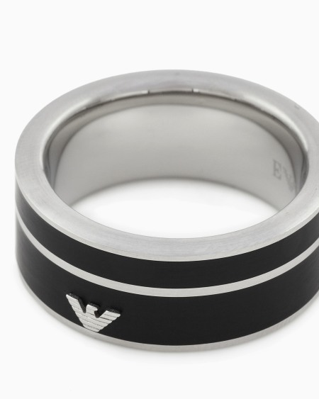 Armani Anillo De Acero Inoxidable Para Hombre