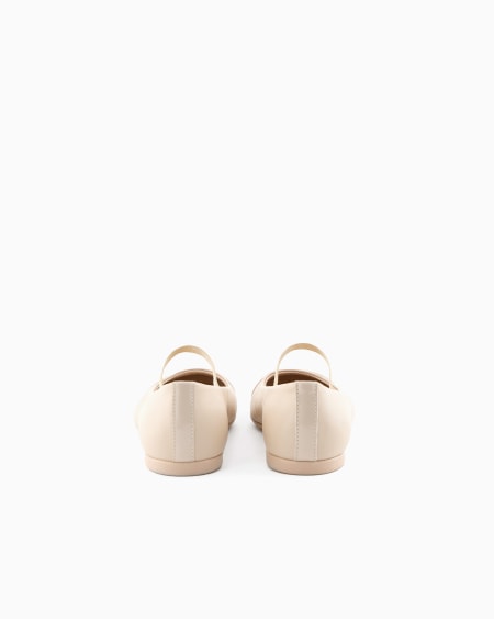 Armani Bailarinas De Napa Con Punta De Charol