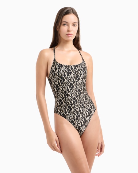 Armani Bañador Con Relleno Y Estampado Logomania