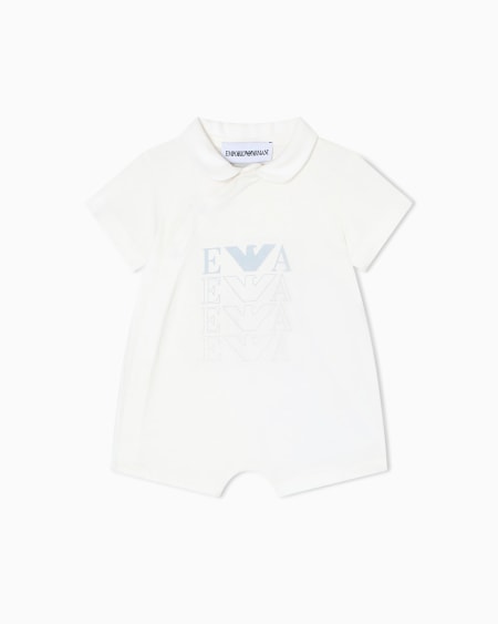 Armani Barboteuse En Jersey Avec Logo