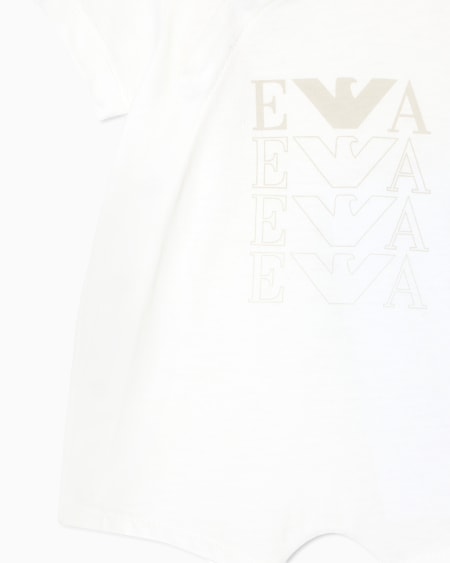 Armani Barboteuse En Jersey Avec Logo