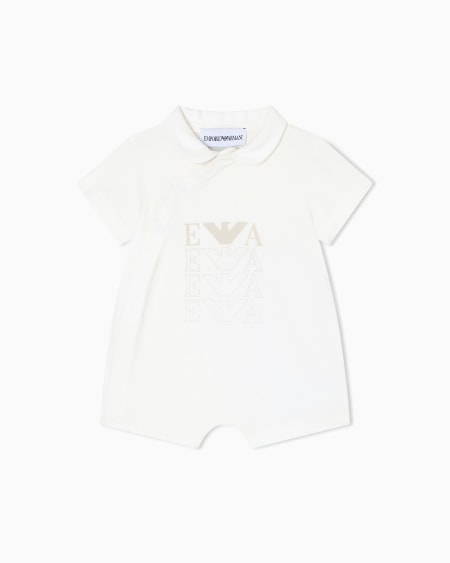 Armani Barboteuse En Jersey Avec Logo