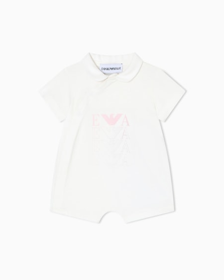 Armani Barboteuse En Jersey Avec Logo