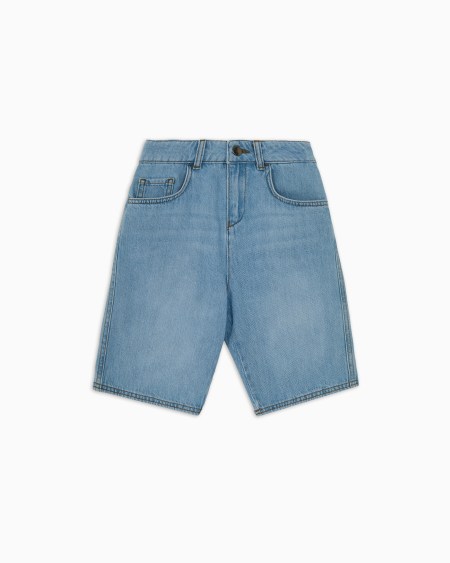 Armani Bermudas Cinco Bolsillos De Denim