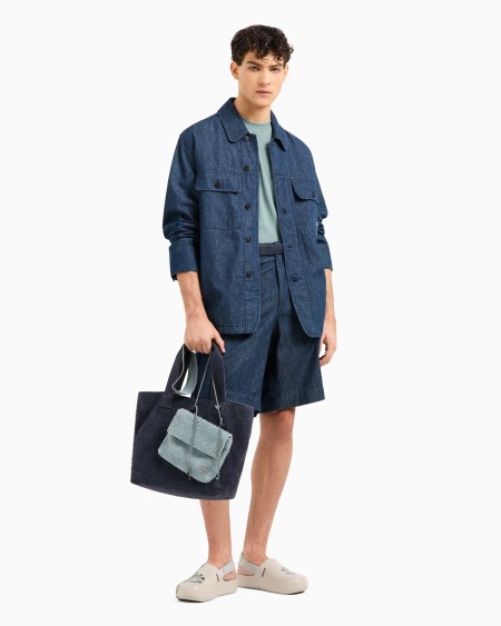 Armani Bermudas De Denim Cambray Cápsula Peace ASV