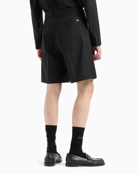 Armani Bermudas De Lana Fría Superligera