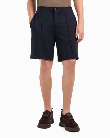 Armani Bermudas De Punto Con Canalé