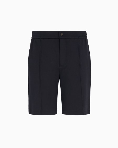 Armani Bermudas De Punto Con Canalé