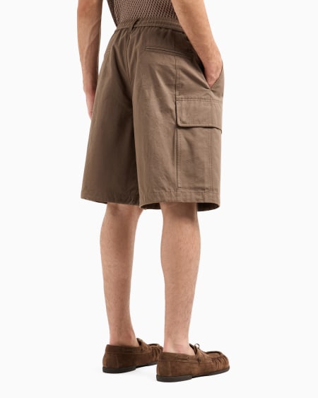 Armani Bermudas Tipo Cargo De Algodón