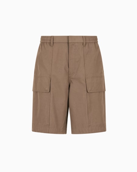 Armani Bermudas Tipo Cargo De Algodón