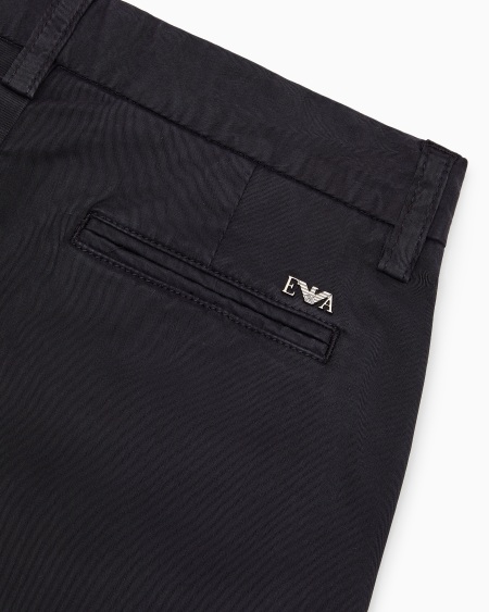 Armani Bermudas Tipo Chinos De Algodón