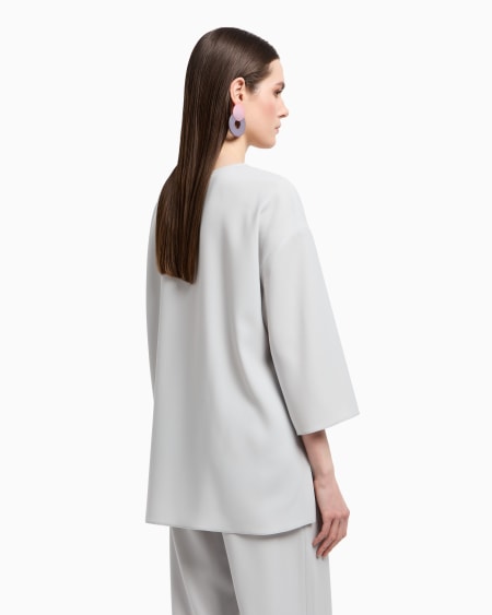 Armani Blusa De Cady Técnico Cortado A Láser