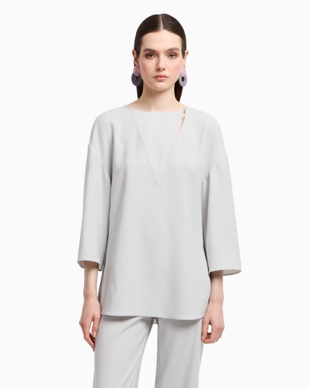Armani Blusa De Cady Técnico Cortado A Láser