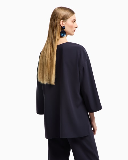 Armani Blusa De Cady Técnico Cortado A Láser