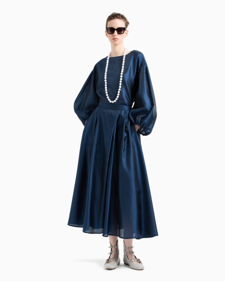 Armani Blusa De Muselina Técnica