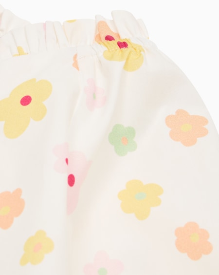 Armani Blusa De Popelina Con Estampado Integral