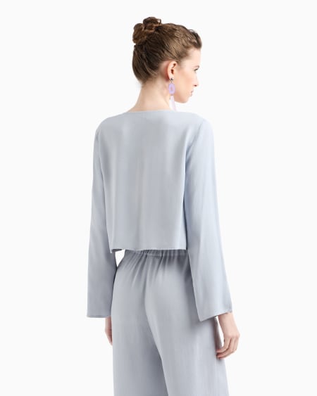 Armani Blusa De Viscosa Texturizada