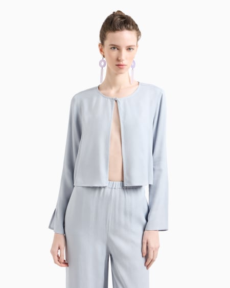 Armani Blusa De Viscosa Texturizada