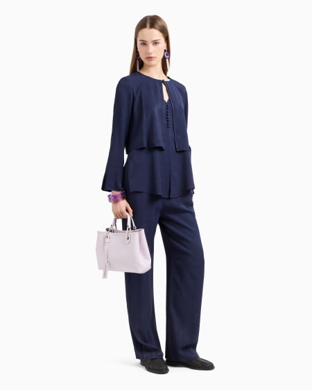 Armani Blusa De Viscosa Texturizada