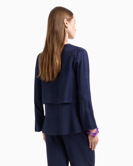 Armani Blusa De Viscosa Texturizada
