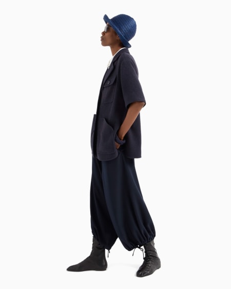 Armani Blusa Sin Mangas De Crepé Fluido