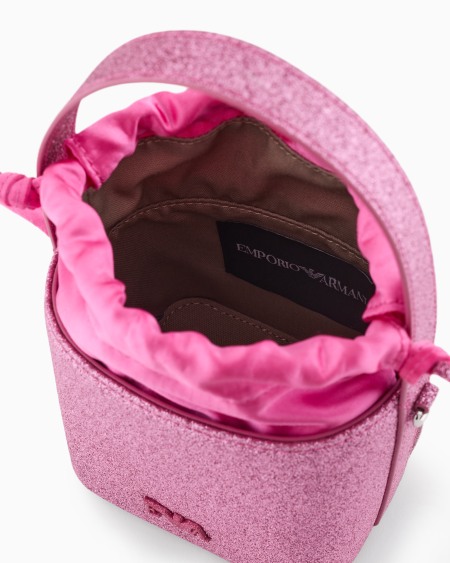 Armani Bolso Bandolera Con Purpurina Y Cordón