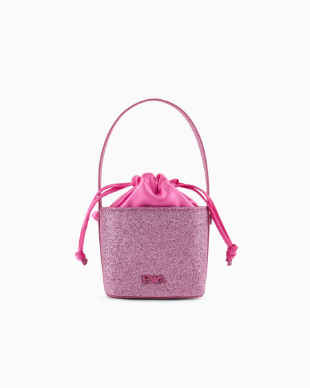 Armani Bolso bandolera con purpurina y cordón