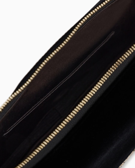 Armani Bolso De Hombro Baguette De Terciopelo