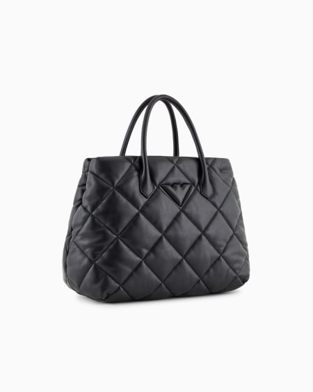 Armani Bolso De Mano Grande Efecto Napa Acolchada