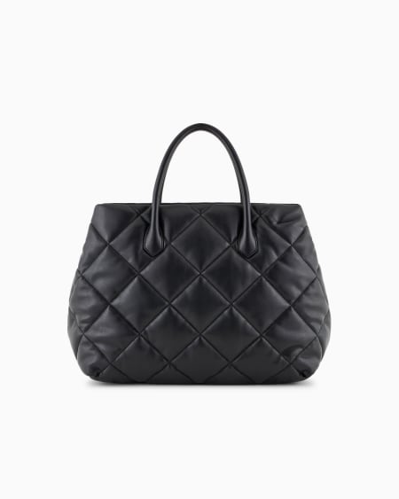 Armani Bolso De Mano Grande Efecto Napa Acolchada