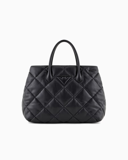 Armani Bolso de mano grande efecto napa acolchada