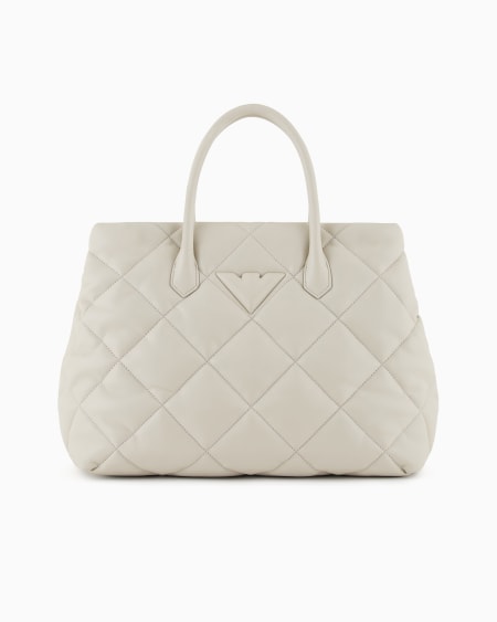 Armani Bolso de mano grande efecto napa acolchada