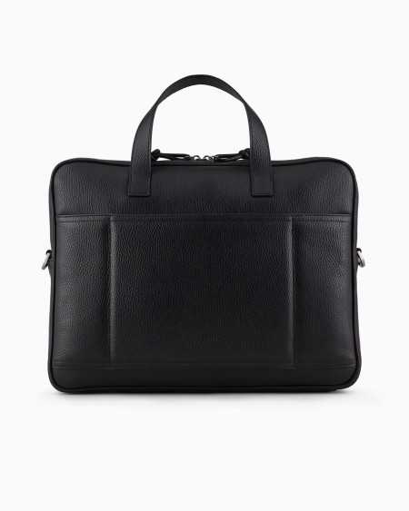 Armani Bolso Modelo Business De Piel Abatanada