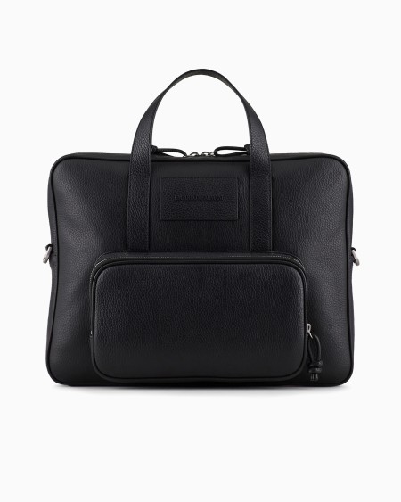 Armani Bolso Modelo Business De Piel Abatanada