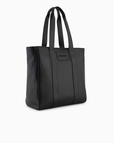 Armani Bolso Shopper De Piel Abatanada