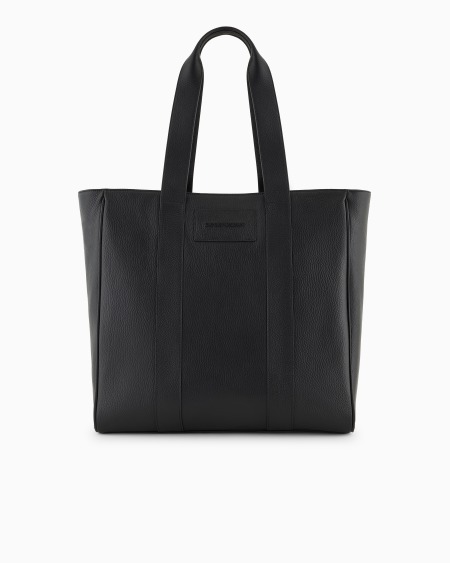 Armani Bolso Shopper De Piel Abatanada