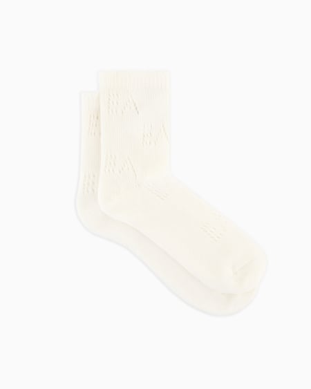 Armani Calcetines Cortos Con Logotipo EA Perforado